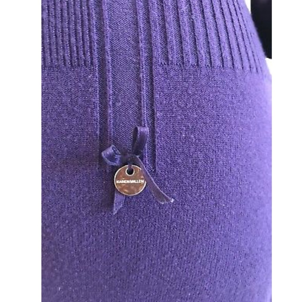 Karen Millen Womens Sweater Purple Dress Size 2 - Picture 7 of 8